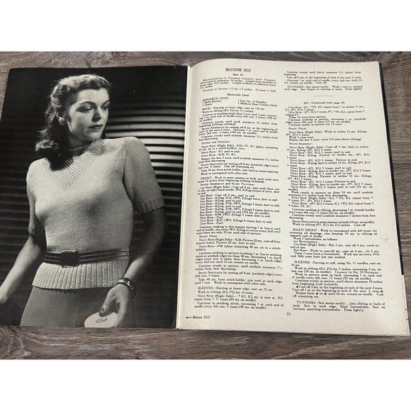 Monarch Hand-Knit Styles Book # 96 Published By The Makers Of Monarch Yarns - Picture 5 of 5